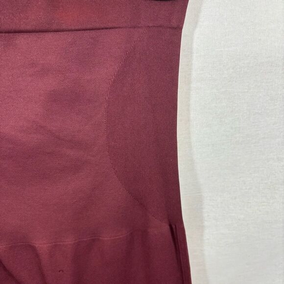 Ladies Shapermint High-Waisted Burgundy Shape wear Leggings‎ Size Medium - Picture 8 of 11